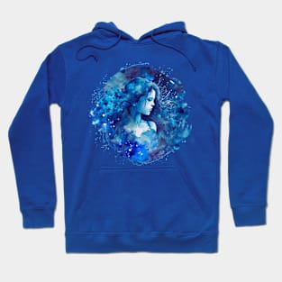 Watercolor Zodiac - Aquarius Hoodie